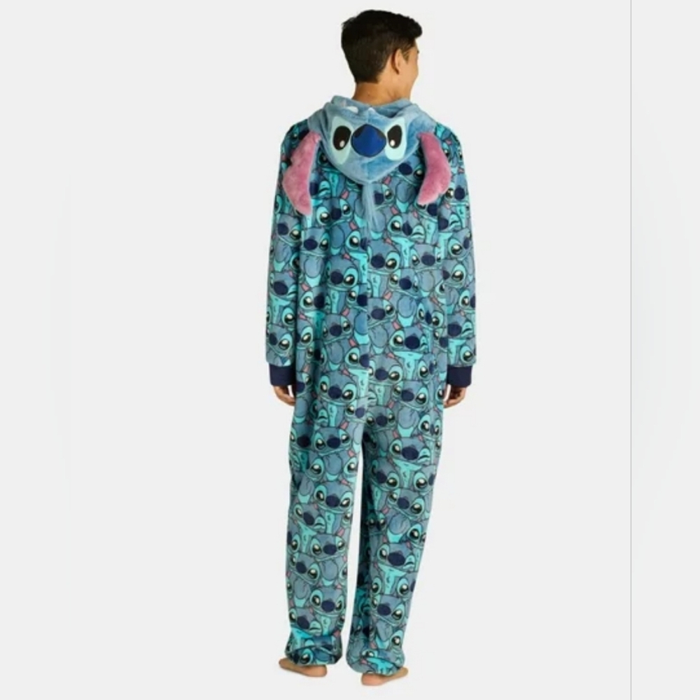 Blue Stitch Supermink Onesie Pajamas